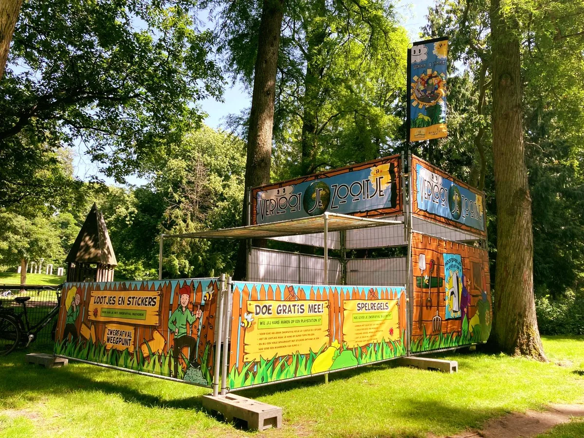 Inleverpunt in het park